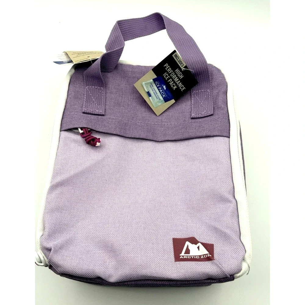 New Artic Zone Lunch Box Bag Insulated  Includes Ice Pack Leak Proof Lining